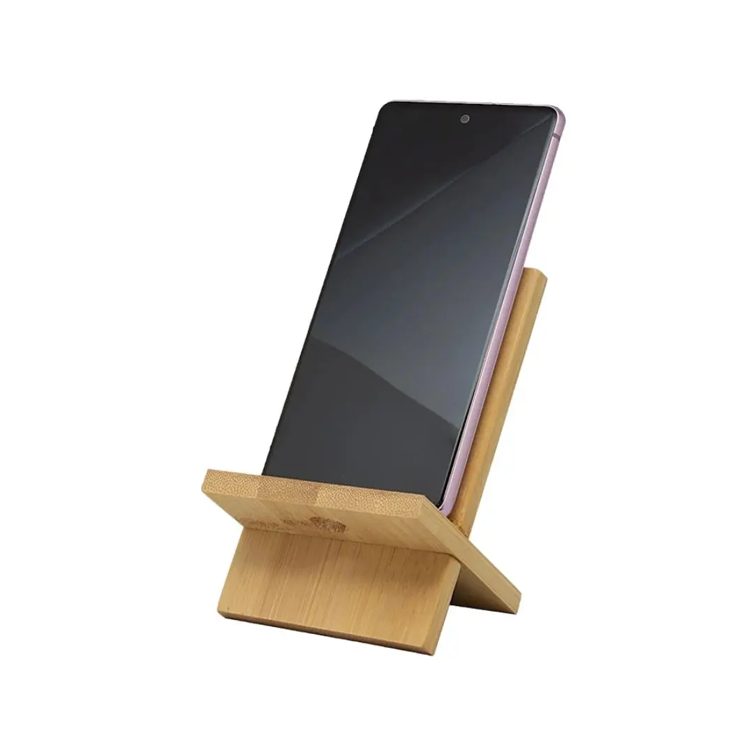 porta celular de madera personalizada