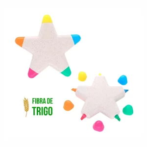 resaltador estrella fibra de trigo