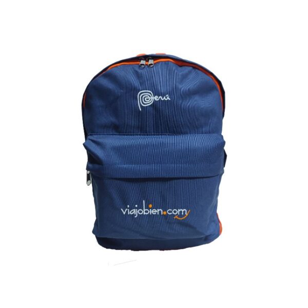 Mochila tipo porta de color azul marino