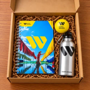 kit de bienvenida personalizado con logo