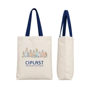 Bolsas de tocuyo con base y asa de color Código BE00555