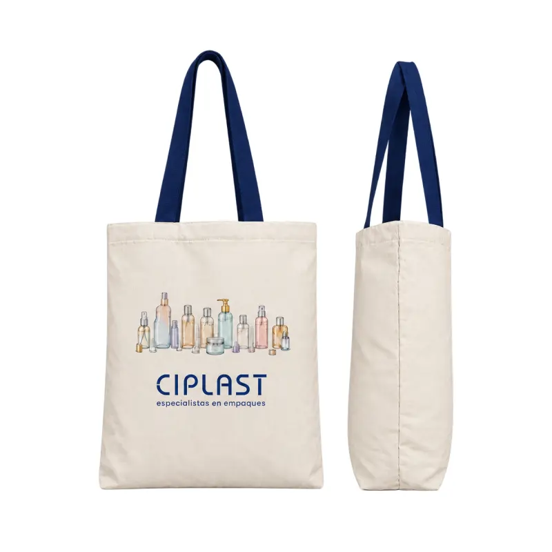 Bolsas de tocuyo con base y asa de color Código BE00555