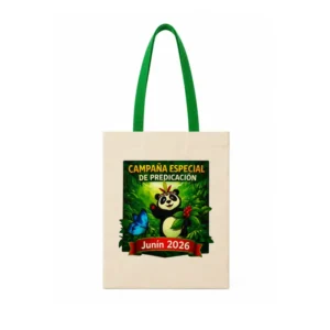 bolsas de tocuyo sublimados con asas de color verde